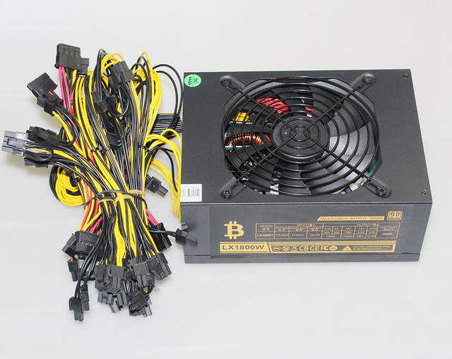 8 Gpu Psu Mining Power Supply 1800w Pc Bitcoin Miner R9 380 390 Rx 470 480 Rx 570 1060 For Antminer A6 A7 S5 S7 B3 C9 D3 E9 - 